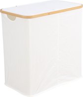 Livano Wasmand 2 Vakken - Wassorteerder - Laundry Basket - Bag - Wit - 100 Liter