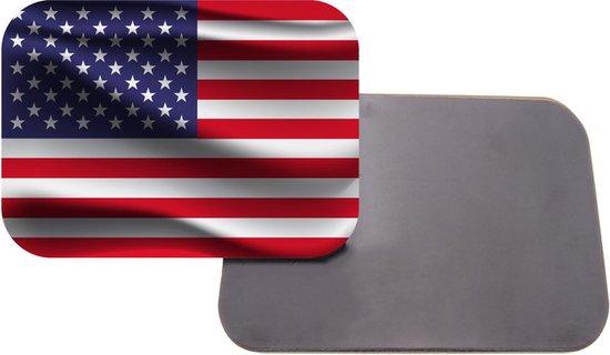 Aimant avec impression | 5x7cm | Cadeau | Aimant de réfrigérateur | Drapeau Amérique