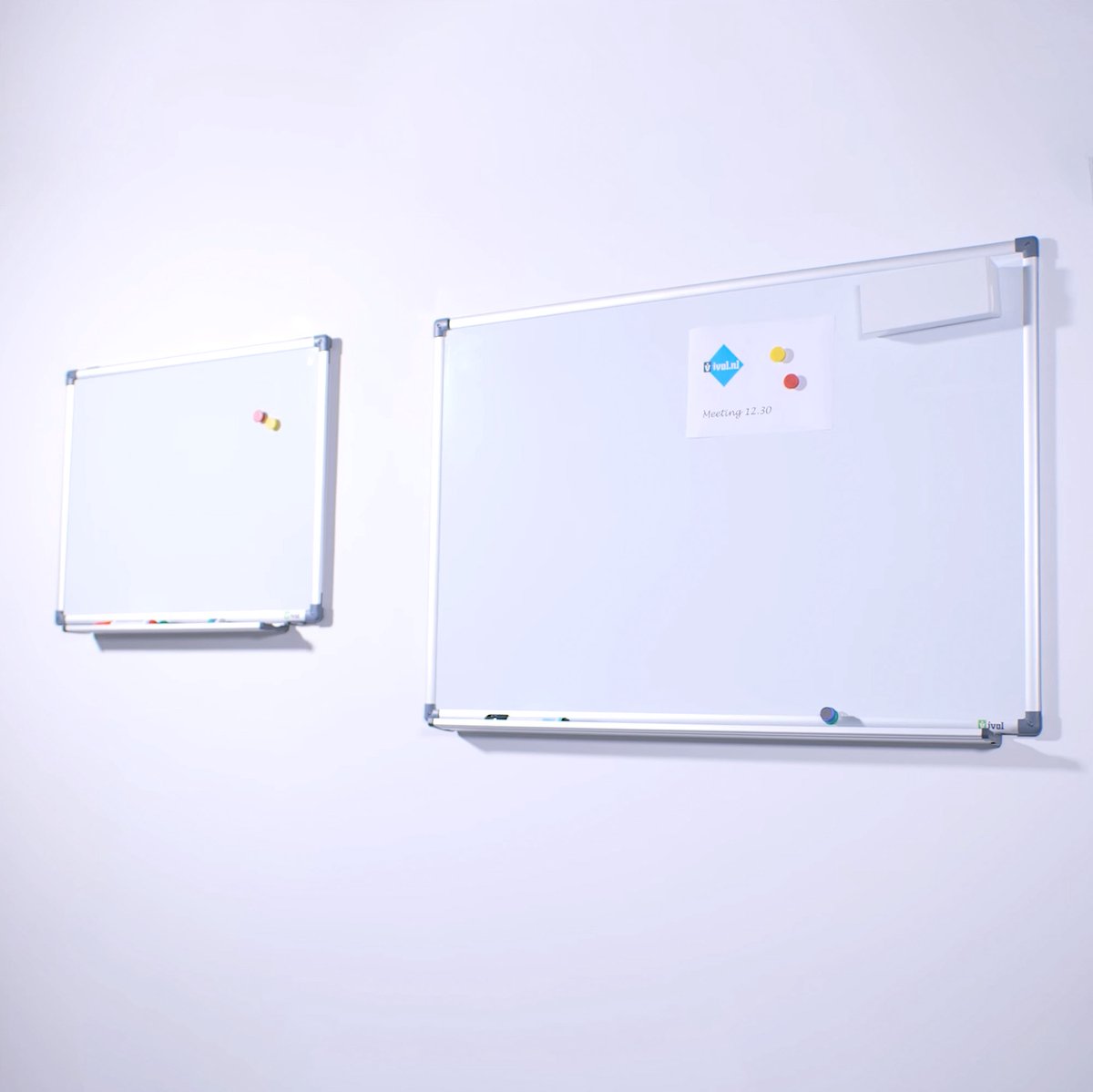 IVOL Whiteboard 45x60cm magnetisch gelakt staal met montagemateriaal thumbnail 5