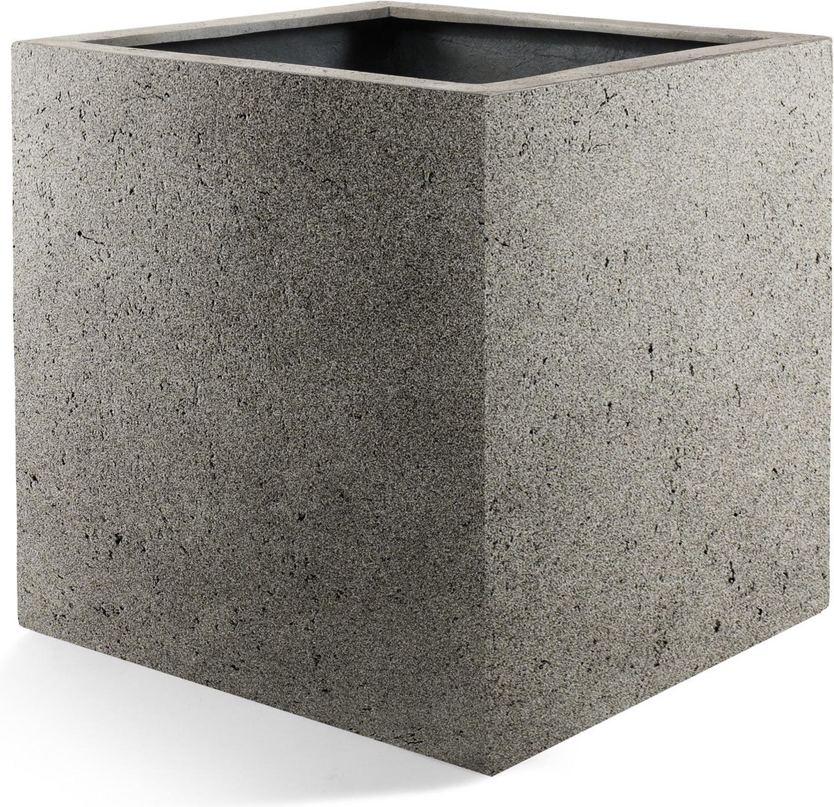Pot Grigio Low Cube Natural Concrete - D80 x H60