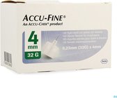 Accu-Fine 0, 23 mm (32G) x4 mm 100 pièces