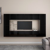 The Living Store Televisiekast - Trendy Design - Opbergruimte voor boeken - tijdschriften - dvds - Eenvoudig schoon te maken - Zwart - Spaanplaat - Afmetingen (L)- 80 x 30 x 30 cm - Afmetingen (M)- 30.5 x 30 x 60 cm - Montage vereist