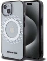 Mercedes-AMG Rhombuses Back Case (MagSafe Compatible) - Geschikt voor Apple iPhone 15 (6.1") - Transparant
