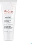 Witte tube met rode en groene tekst. Avene Cicalfate+ hydraterende huid herstellende emulsie. 40 ml.