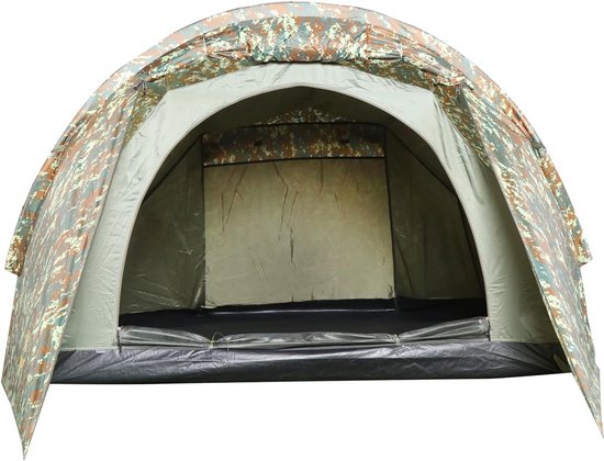 Tunel Tent 2 Persoons Tent Familie Kamperen Lichtgewicht Ingangskamer — afbeelding 3
