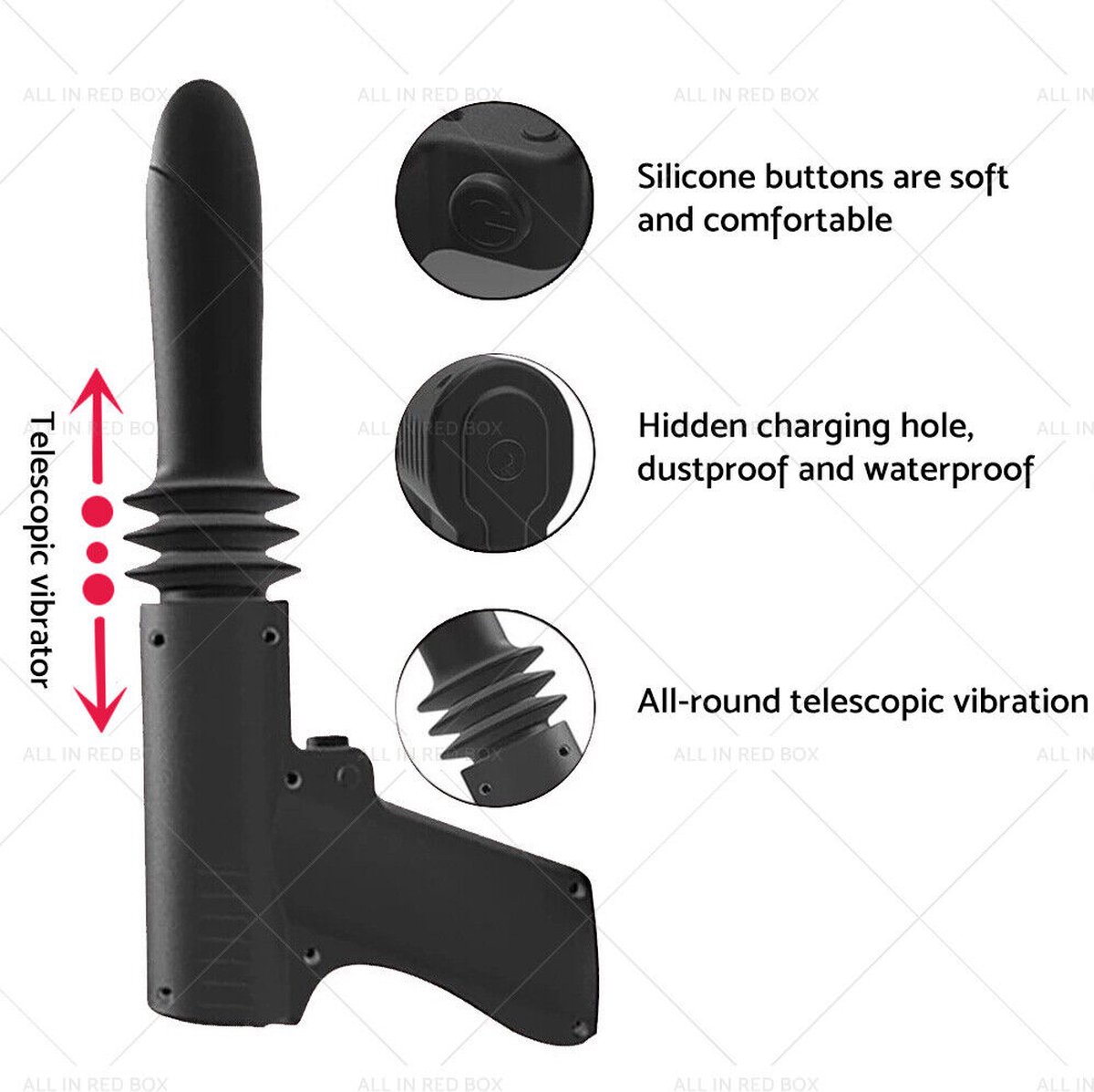 Goedkoopste Automatisch stuwend neukmachine vibrator pistool man-vrouw-unisex