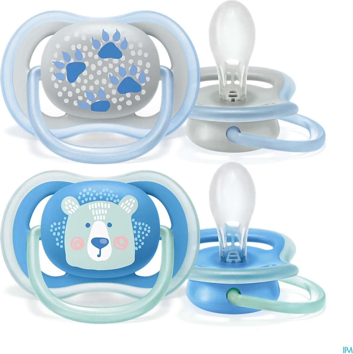 Philips Avent Sucettes nuit ultra air SCF376/14 6-18 mois silicone