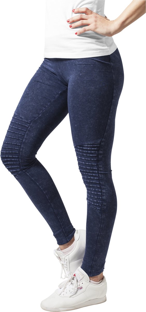 Urban Classics Jersey Dames Legging – M Blauw