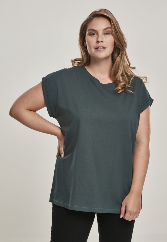 Tshirt Femme Urban Classics - S- Épaule étendue Vert