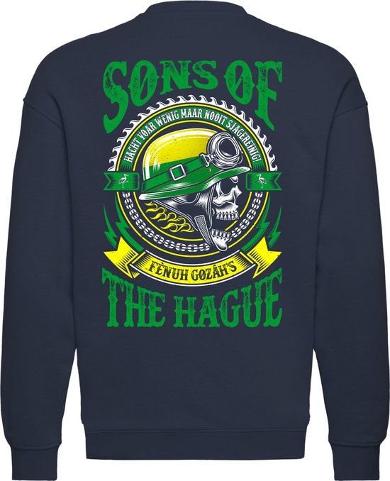 Sweater Sons Of Den Haag | Kerstcadeau | Cadeau voor man | Vaderdag | Navy | maat XL