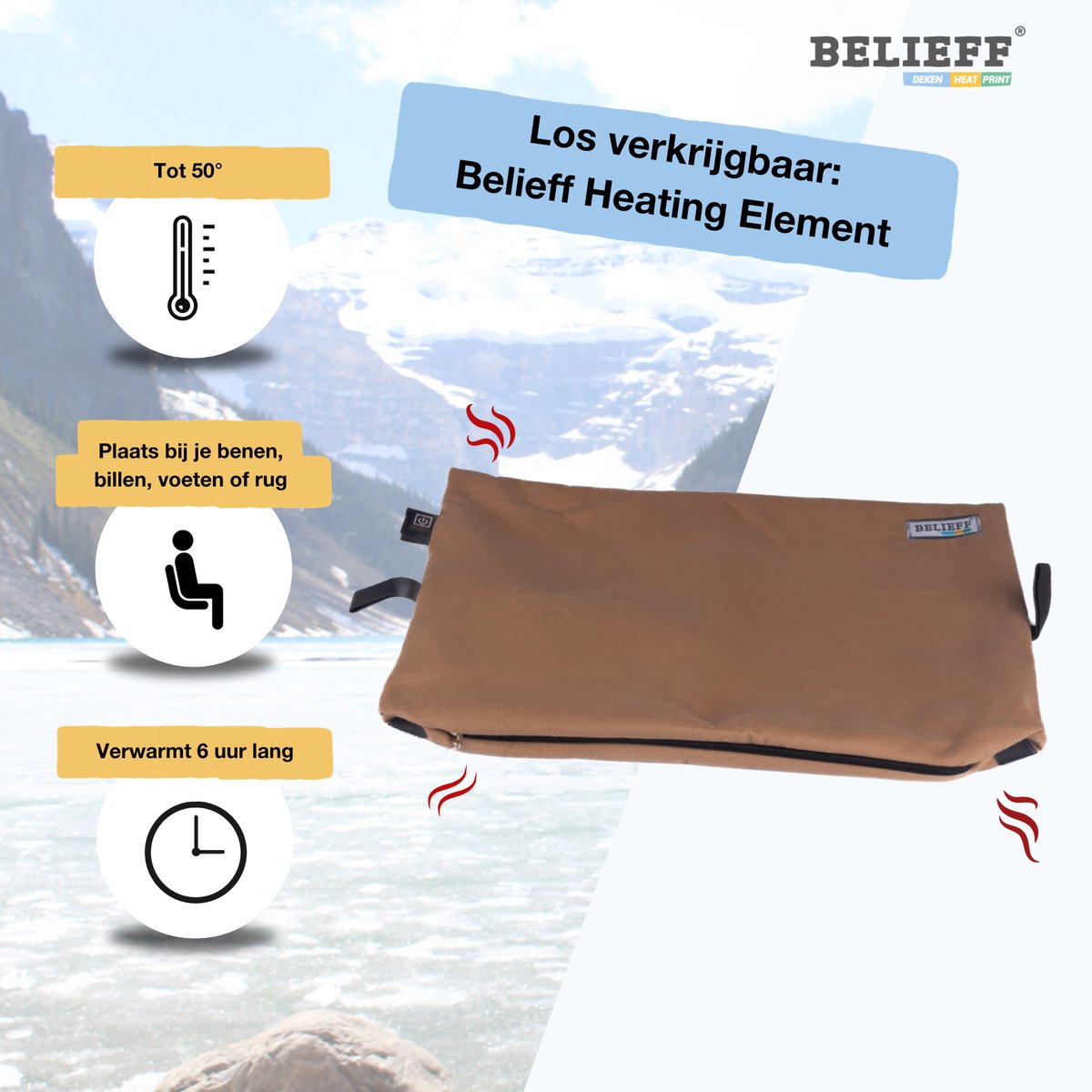 Belieff Cozy Deken (M) – Dikke Warmte Deken Fleece – Voetenzak Volwassene - Fleece Plaid – Fleece Deken - Warmtedeken – Warmte Deken Elektrisch Voor Op De Bank (Exclusief Heating Systeem) - Beige — cadeau in Wonen & Interieur - foto 6