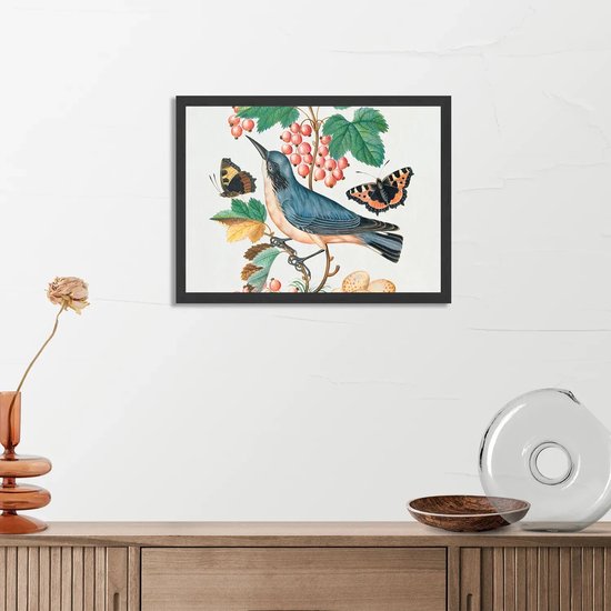 Henk ter Horst 100% katoenen overhemd met lange mouw en vogel bladeren print Groen
