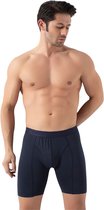 DONEX® Heren Boxershorts – 2 Stuks – Lange Pijpen – Marineblauw – 92% Katoen – Maat XXL