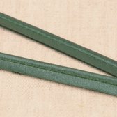 Paspelband 1 meter met satijn - 10mm breed groen - Stoffenboetiek