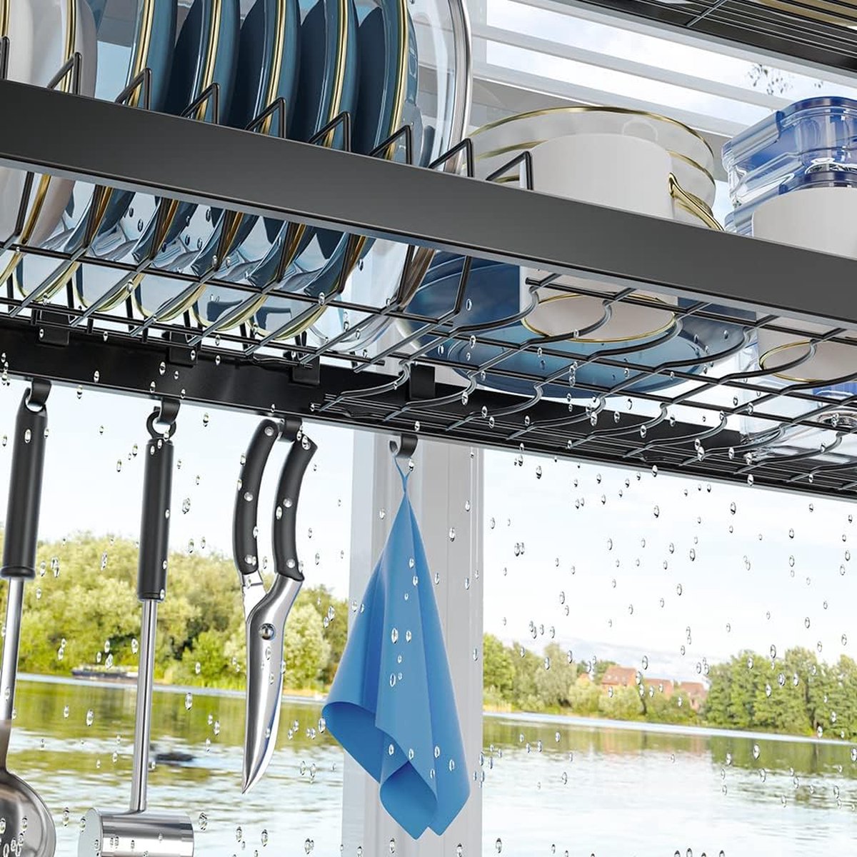 Égouttoir À Vaisselle Au-Dessus De L'Évier | Égouttoir De Cuisine Peu