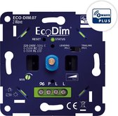 EcoDim Z-Wave led dimmer, ECO-DIM.07 Z-Wave, druk/draai, inbouw, Touchlink, 0-250W LED, voor alle afdekmaterialen