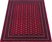 Karpet24 Klassiek Perzisch Tapijt - Oosters Vloerkleed in Rijke Rood- en Donkerroodtint-80 x 150 cm