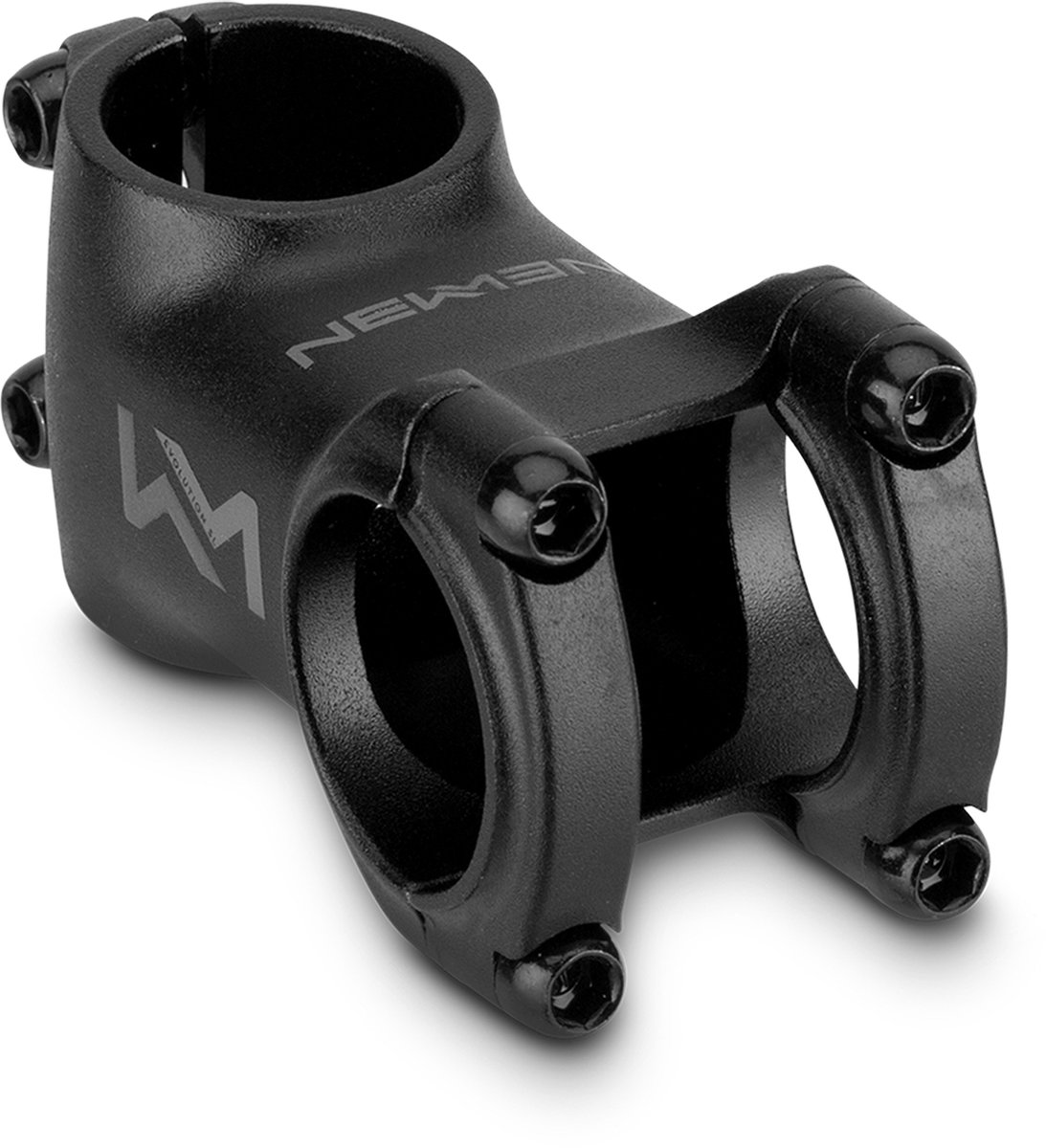 NEWMEN Evolution Stuurpen - 31.8 MM - Hoek 6° - 4 BOUT - 90 MM - Aluminium - Zwart