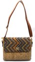 Tas Dames - PU Kunstleer en Kurk - 22x17,5x8 cm - Zigzag