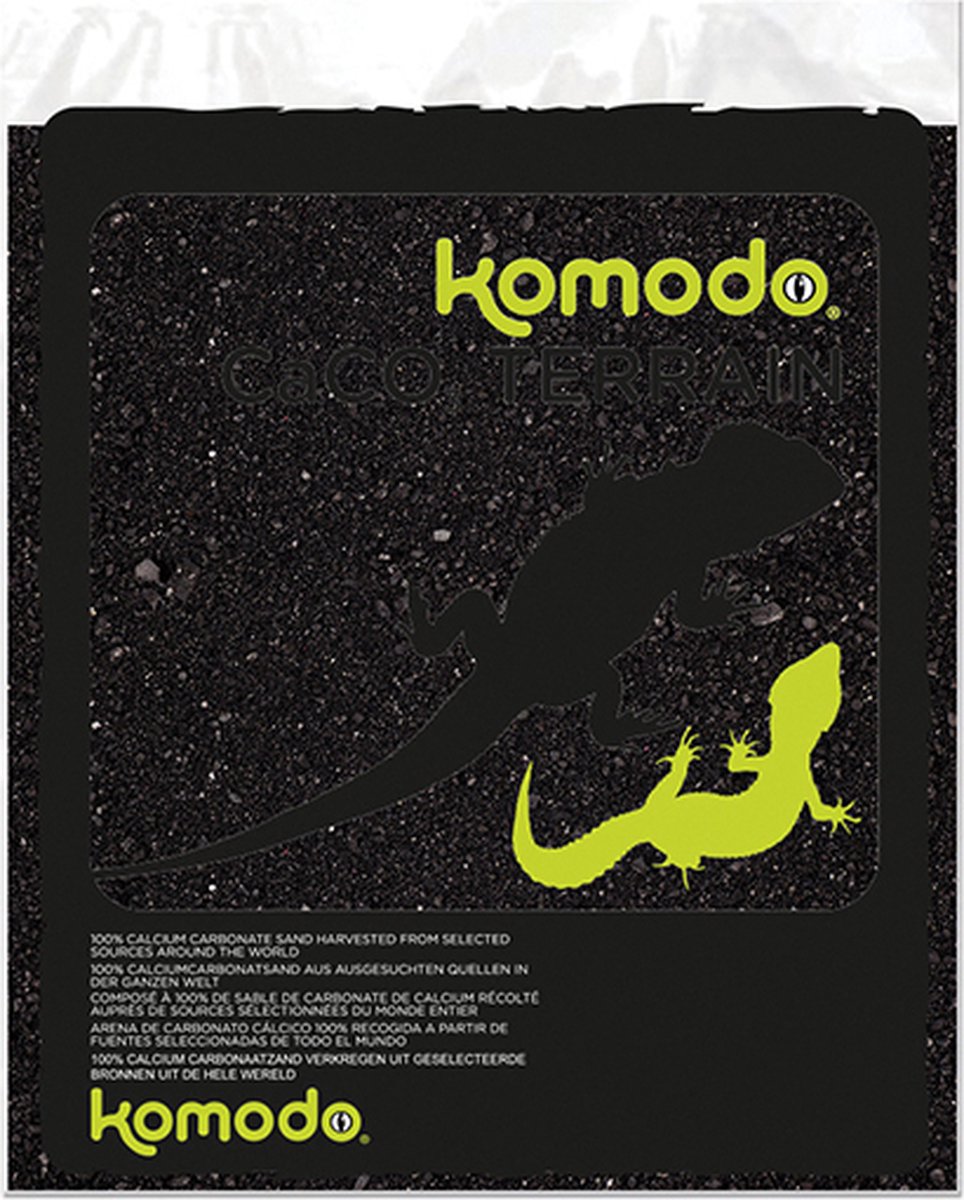 Komodo Caco Zand - Bodembedekking - 4 kg - Zwart - Komodo