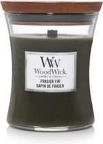 WoodWick Geurkaars Mini Frasier Fir 85 gr - Moederdag cadeau