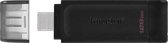 Kingston DataTraveler DT70 - 128 GB USB-C 3.2 stick - Zwart