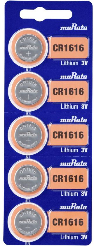 Lot de 5 piles lithium CR1616