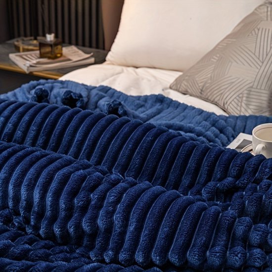 Plaid Polaire 150 X 200 Oiseau Animal Gris, Flanelle Épaisse Peluche Couverture Lit 1 Personnes