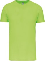 Limoengroen T-shirt met ronde hals merk Kariban maat M