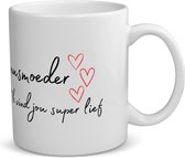 Akyol - bonus mère Je pense que tu es une tasse à café super douce - tasse à thé - Maman - la mère bonus la plus douce - cadeaux mère - Fête des mères - anniversaire - cadeau - cadeau - contenu 350 ML