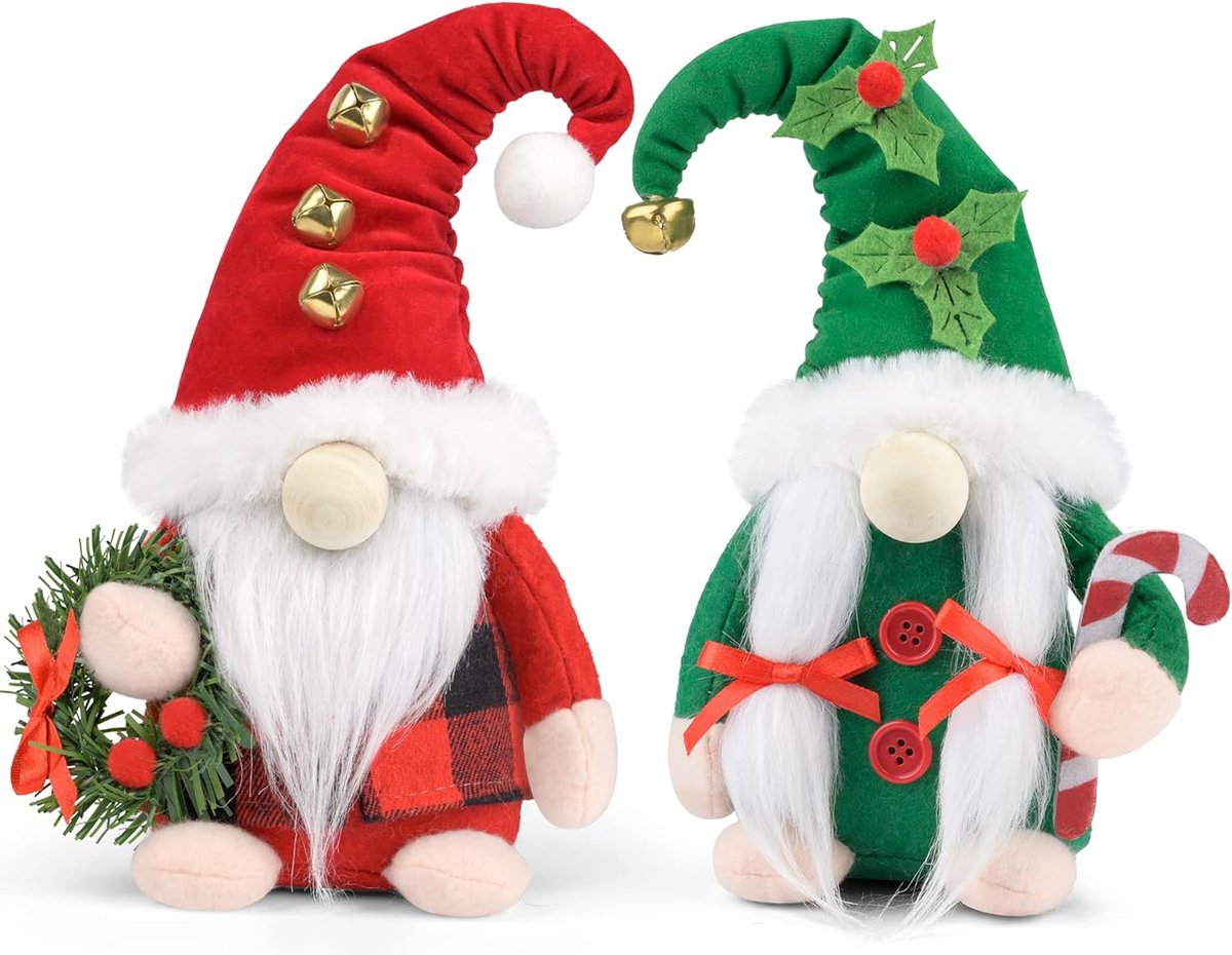 Kerstboom ornamenten, 6 stuks kerst hang decoratie kabouter Zweedse tomte kerstboom opknoping beeldje Zweedse kerst ornamenten pluche Scandinavische kabouter tomte Xmas Santa ornamenten voor kerstboom