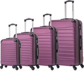 Ensemble de valises Castillo Quadrant en ABS 4 pièces - Violet