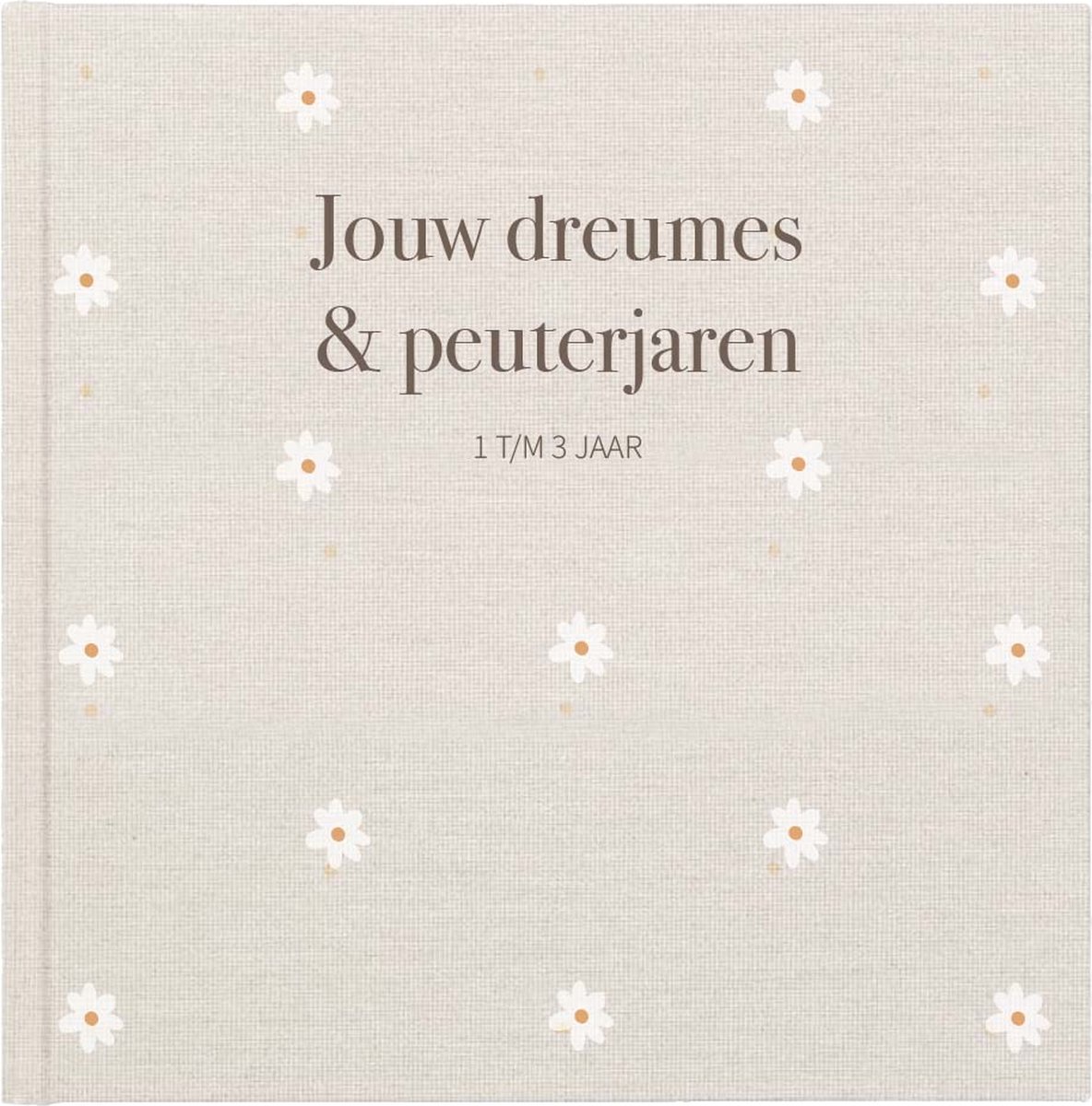 Writemoments Opgroeiboek dreumes & -peuterjaren - Linnen madelief