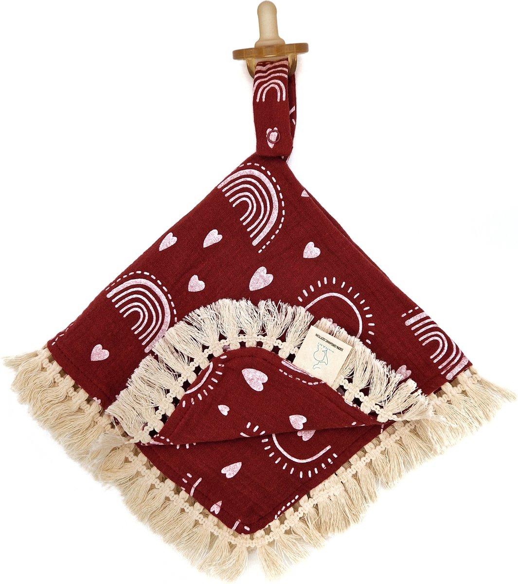 Goedkoopste MijnNami Hydrofiele Speendoek - Rainbow Red