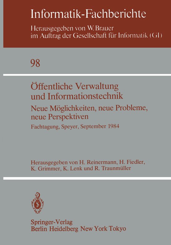 Öffentliche Verwaltung und Informationstechnik - cover