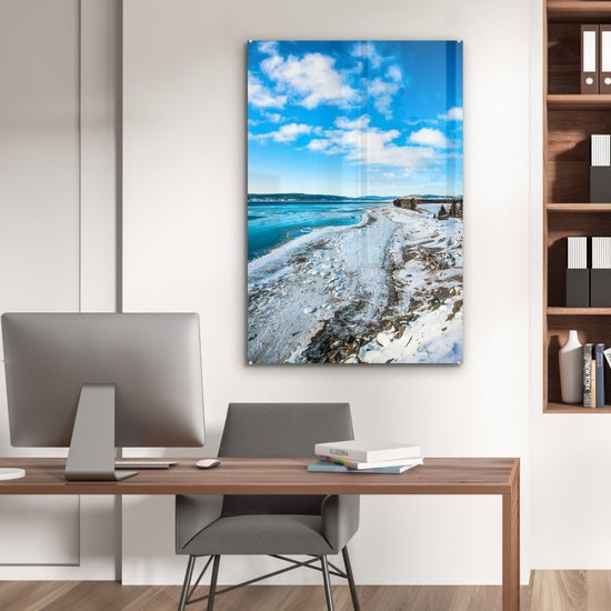 Littoral au parc national Forillon au Québec Plexiglas 80x120 cm - Tirage photo sur Glas (décoration murale plexiglas)