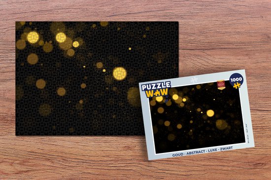 Puzzle Or - Abstrait - Luxe - Zwart - Puzzle - Puzzle 1000 pièces adultes