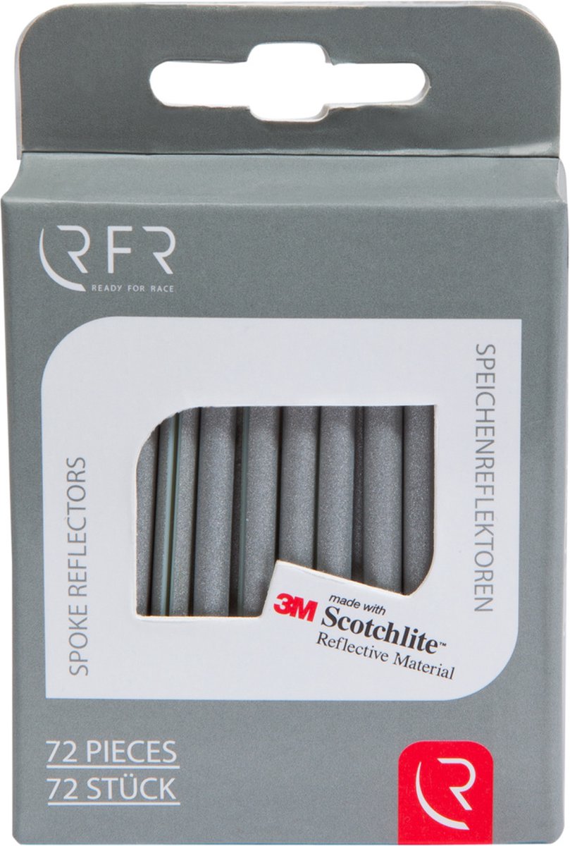 RFR Reflector Set Pro - 72 Stuks - 8 tot 2 mm spaakdiameter - 73 gram - Kunststof - Zilver
