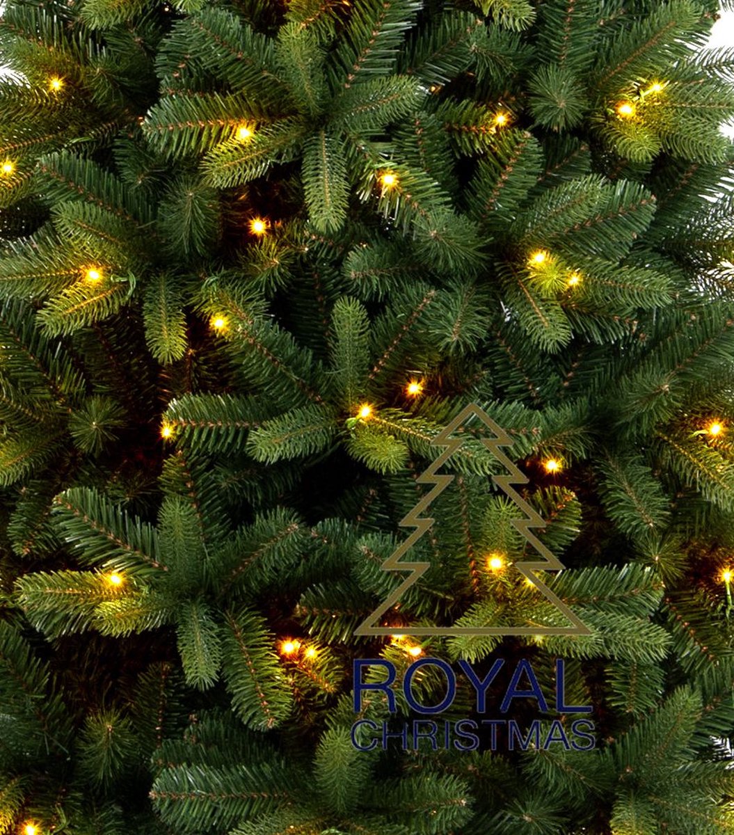 Royal Christmas -Smalle Kunstkerstboom met verlichting - Alaska Premium - 210cm met 250 LED-Lampjes – foto 4
