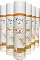 Dove Deodorant Spray met voedend Zink complex 0% Aluminium - Appelbloesemgeur - 6 x 100 ml Voordeelverpakking