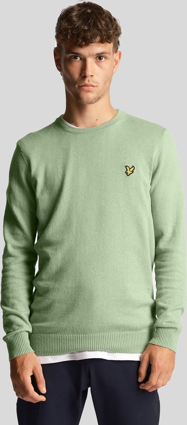 Lyle & Scott Cotton merino crew jumper - glencoe green