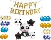 Loha-party®Panda Thema Ballonset-Dierenballon- Folieballonnen-papier confetti ballonnen-Verjaardag decoratie-feestversiering-feestartekel-Cadeaudecoratie-Dierentuin-Jungle-Bosvriendem-29 stuks
