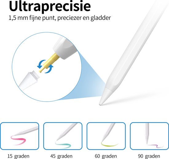 Baseus Stylet Capacitif pour iPad Précis Rejet de Paume Charge