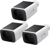 Eufy Solocam S220 trio-bundel - Beveiligings camera met zonnepaneel - Laadt automatisch op - Nachtzicht