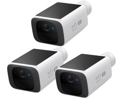 eufy security S220 SoloCam trio-bundel - Beveiligings camera met zonnepaneel - Laadt automatisch op - Nachtzicht