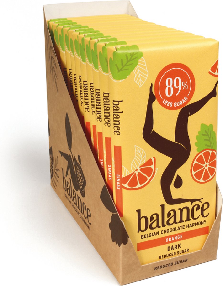 Balance | Tablet | Puur | Sinaasappel | 12 stuks | 12 x 100g
