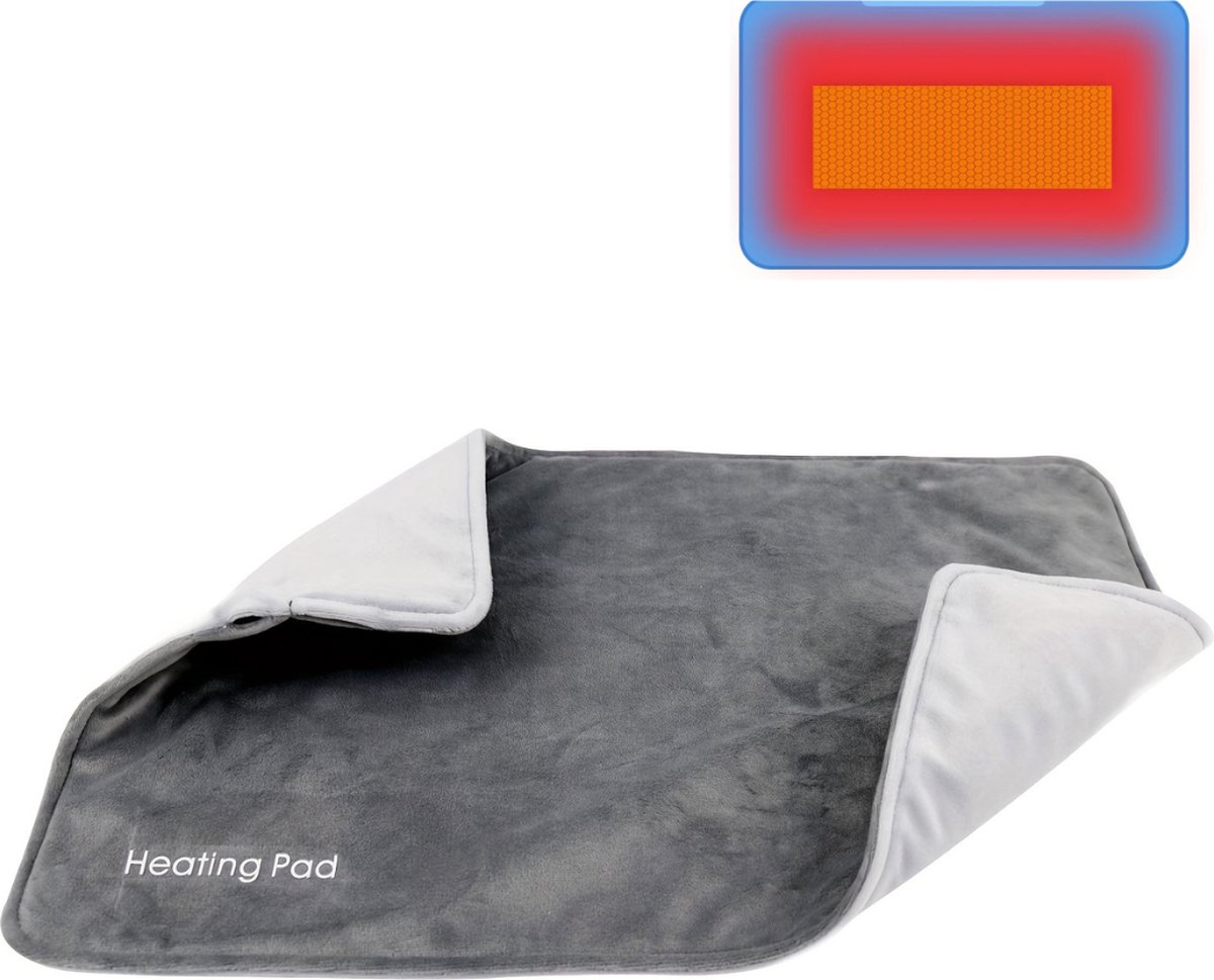 Xerolax Knuffeldeken - Bovendeken - Elektrische Plaid - Electrische Deken - Deken - Verwarmingsdeken - Grijs - Xerolax - €39,95