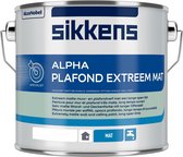 Sikkens Alpha Plafond Extreem Mat - Plafondverf - 10 liter - Wit
