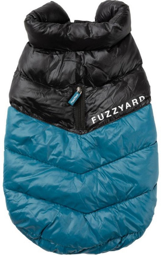 Fuzzyard South Harlem Jacket Marineblauw&Zwart - Hondenkleding - 31 cm