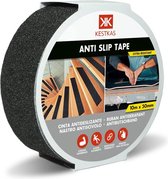 Anti-slip Resistant Tape 50mm x 10m KESTKAS - binnen en buiten klevend - hoge tractie - zwart - veiligheid - directe fixatie